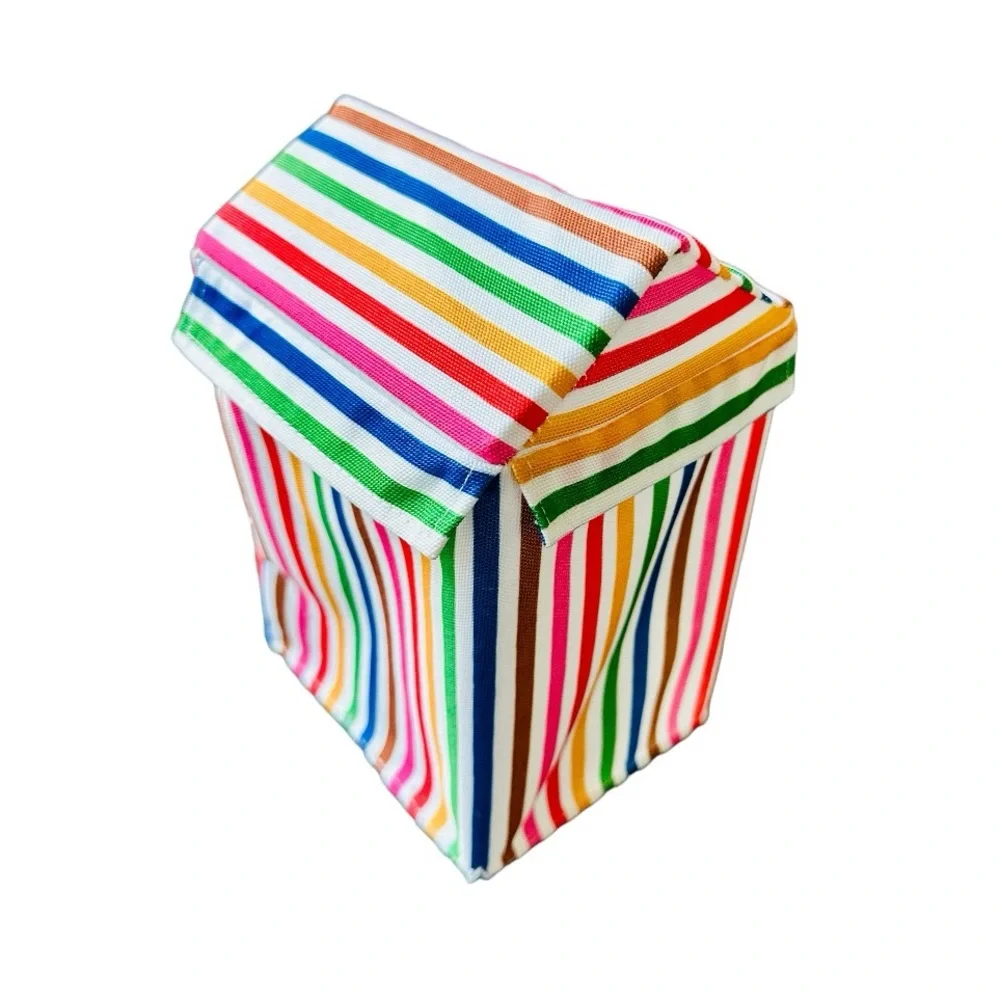 Target Featherly Friends Rainbow Striped Fabric Cabana Tent PRIDE Poolside